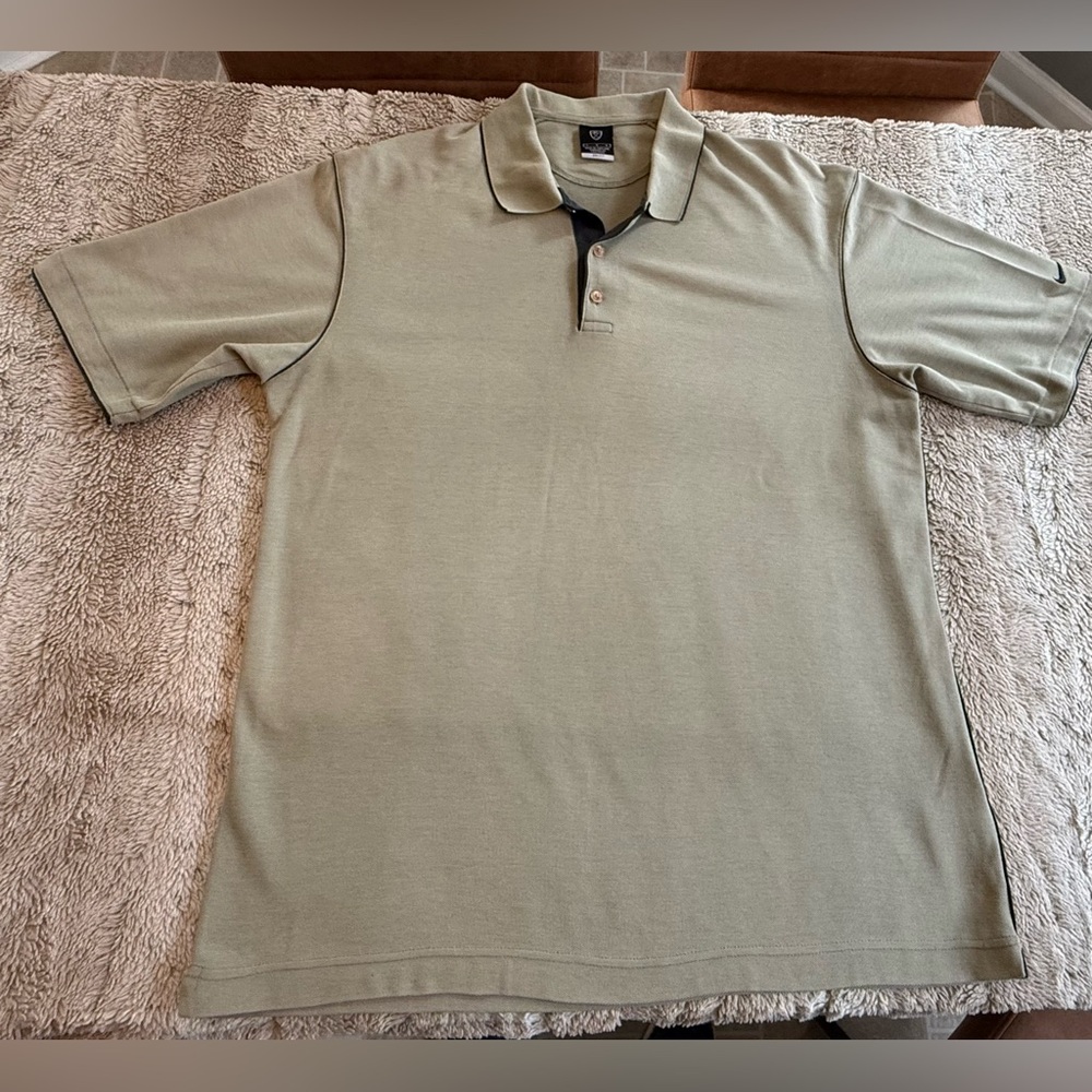 Nike Golf Polo Shirt Adult Extra Large Light Green Dri Fit Golf Mens